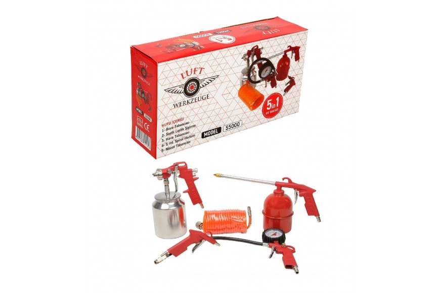 LUFT 5 Lİ HAVALI ALET SETİ 